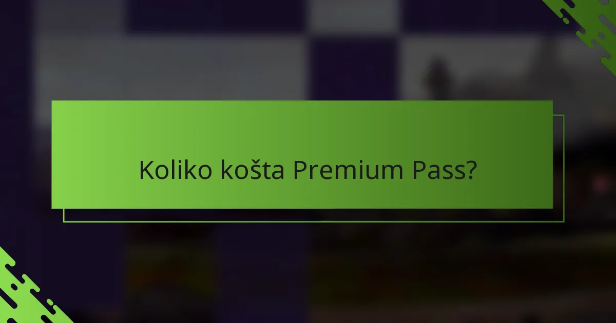 Koliko košta Premium Pass?